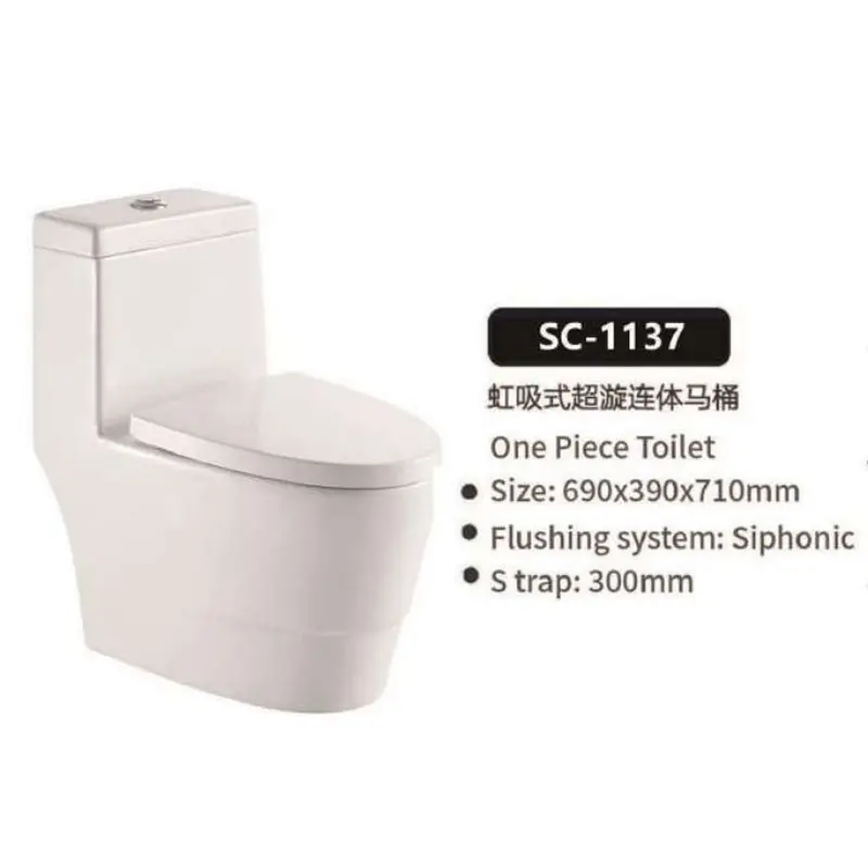 Experience a New Level of Flushing Efficiency with Our Siphonic One - piece Toilet-product